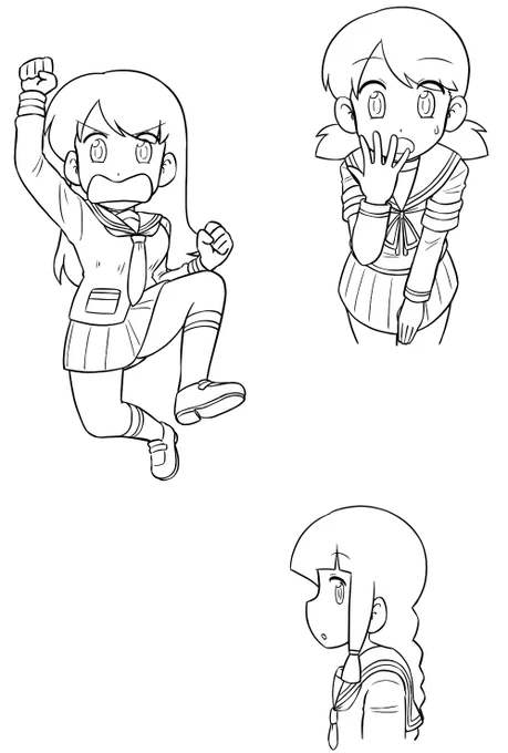 表情の素材 