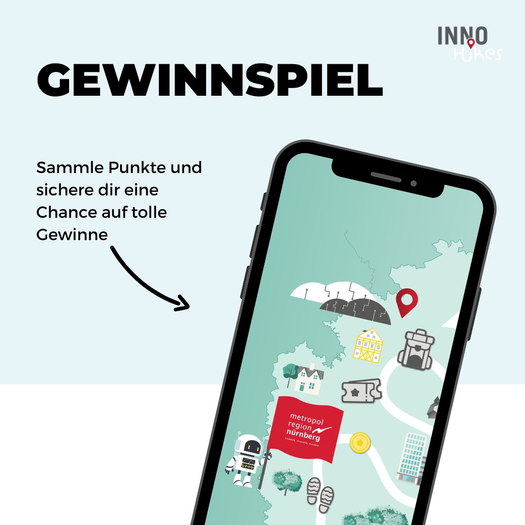 InnoHikes's tweet photo. 🏆  Reminder an die spannenden Gewinne, die du dir auf deinem Hike durch @metropolregionnuernberg sichern kannst! https://t.co/M9PkPEUB5U