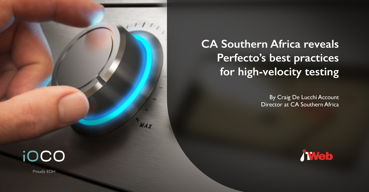 Speeding up software testing does not have to mean starting from scratch – the best way to accelerate it is by optimising current testing strategy. Read more - bit.ly/3Ga7mfG

#CASouthernAfrica, #Perfecto, #High-VelocityTesting