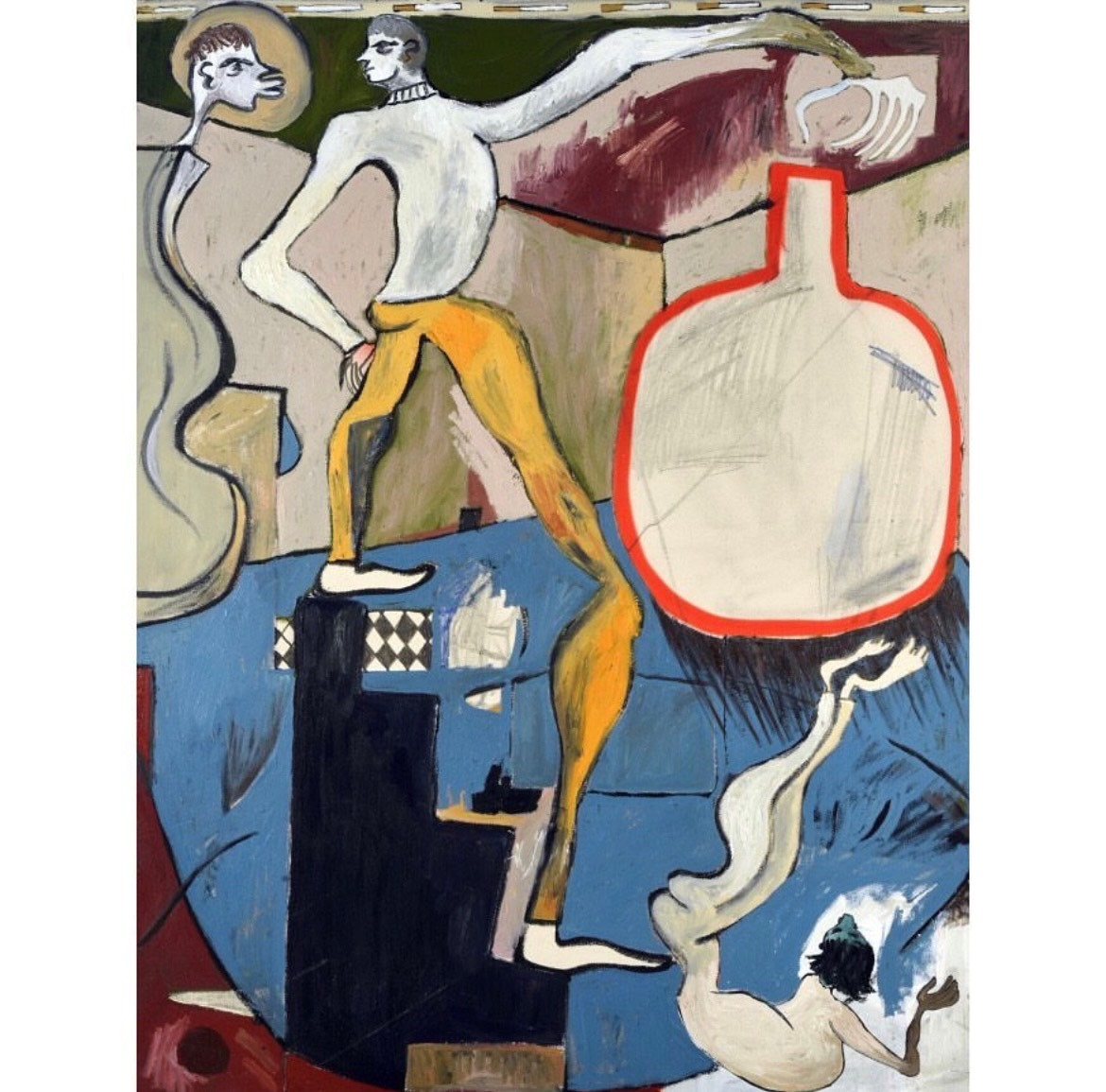 JMPaintingPrize's tweet photo. "The telling of stories and hurt and struggle and love will always sit higher in my priorities above technique and highbrow conceptual theory". π
It's a Circus Out There
Oil, acrylic and spray paint, pencil and ink on canvas by Thom Trojanowski Hobson from #JM2016 https://t.co/Bin11kfp1g