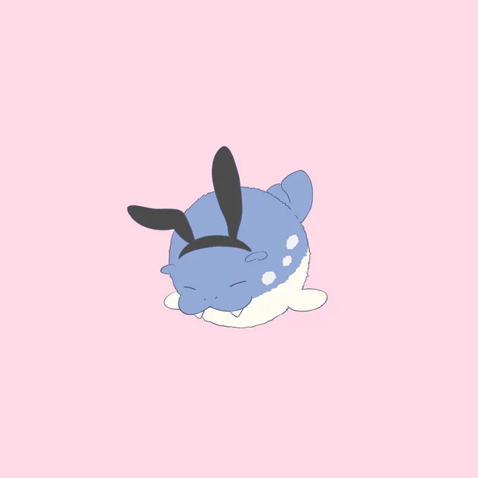 ウサタマザラシなら過去にも描いたなあ。 