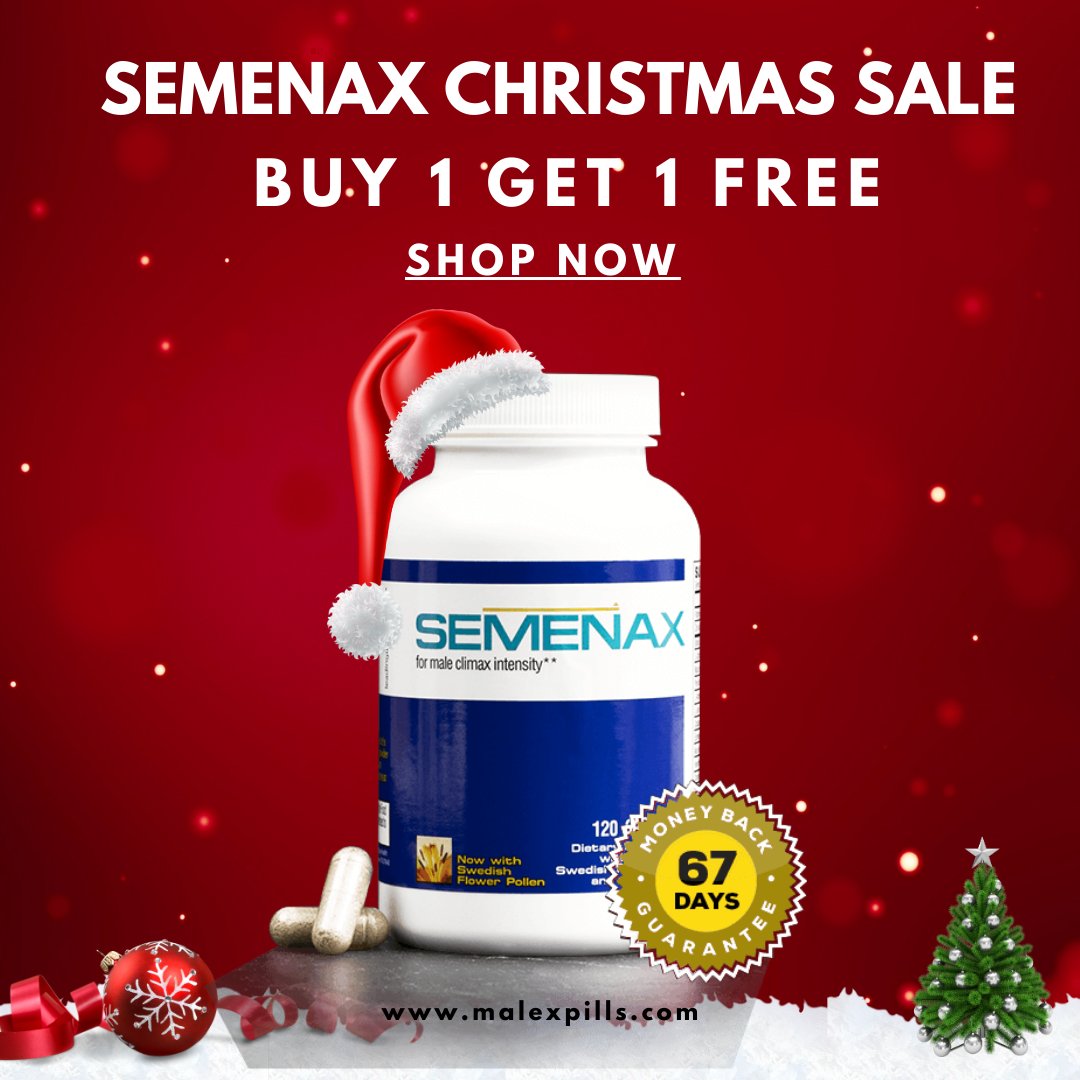 Malexpills's tweet photo. It's that time of year again! 

Get ready for amazing Semenax Christmas sales 2022 – Buy 1 Get 1 FREE

Don't miss out on the chance to save big on Semenax volume enhancer. 

For more details, do visit >> https://t.co/JWSTQeY9ln https://t.co/M0sYriJE0E