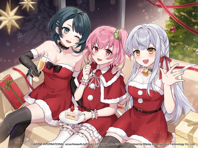 「突擊莉莉 Last Bullet」にて、クリスマス限定のイラストを描かせていただきました!!よろしくお願いいたします是非ログインしてみてくださいね#突擊莉莉LastBullet #ラスバレ  
