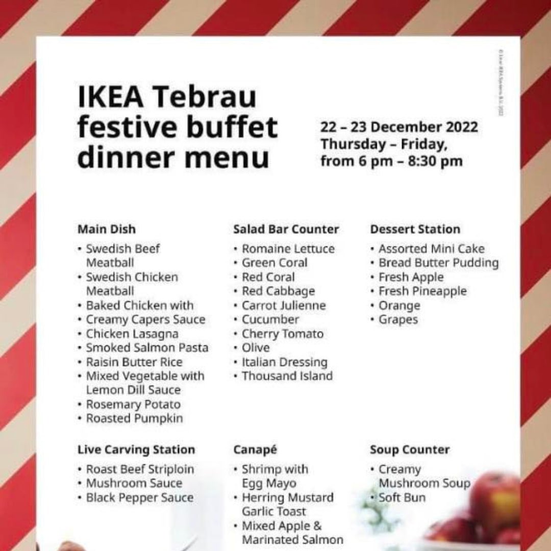 Daily Makan on Twitter "IKEA Tebrau Buffet sempena krismas ni. Mulai