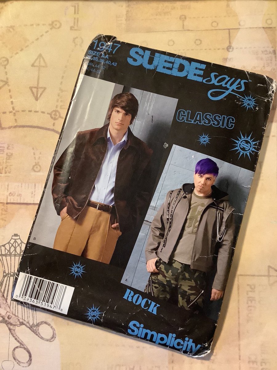 WatsonsVintage's tweet photo. Excited to share this item from my #etsyshop RARE Uncut F/F 2011 #Simplicity #SewingPattern 1947 - Men's Jacket in 2 Variations -  In Sizes 34-42 - Dress-Up/ Cosplay/Theatrical Costumes https://t.co/AX1ziwL5Tr #SuedeSays #Menswear #Jacket #RarePattern https://t.co/EyIEsYrgmU