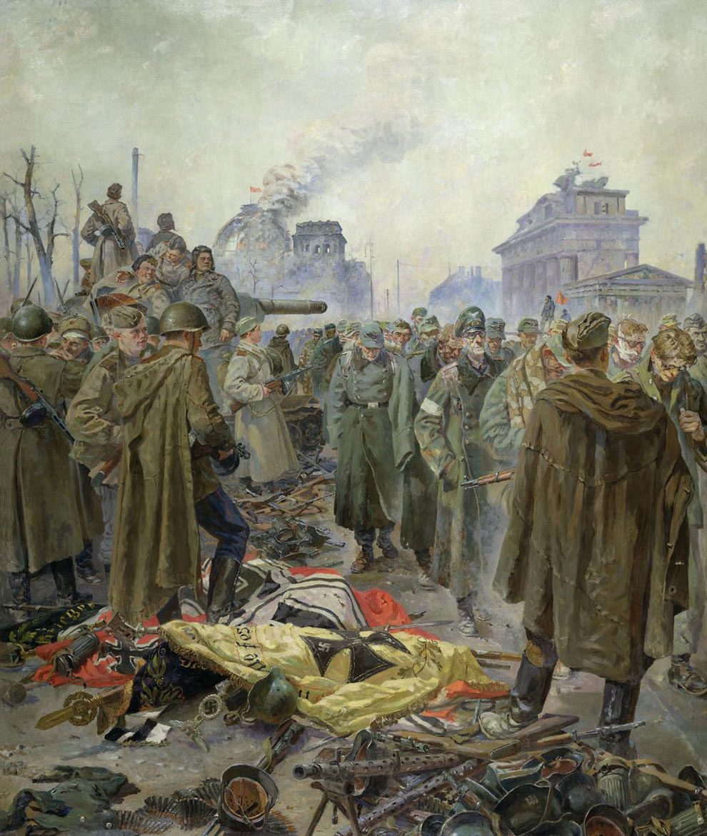 PicturesUssr's tweet image. &quot;Surrender of Berlin&quot;, painting by Pyotr Krivonogov, 1946