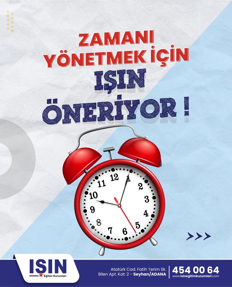 ISINKPSS01's tweet photo. #IşınÖneriyor
Zamanı daha iyi yönetmek ve verimli çalışmak istiyorsan şu adımları izleyebilirsin:
1. Haftalık plan yap.
2. Hangi konularda eksik olduğunu belirle.
3. Motivasyonunu korumak için konu testlerinden başla. https://t.co/3zGIKCLwQO