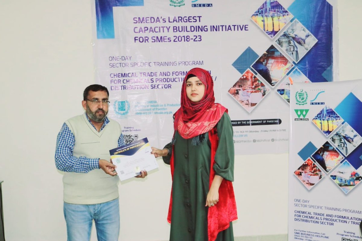 NBDPofficial's tweet photo. Happening 1-Day Training Program on "Chemical Trade & Formulation " at Welcon Training Facility, Multan.
Register yourself for Upcoming Training Programs at https://t.co/dVDu3cdzUW
#training #SME #capacitybuilding #learning #chemicaltrade #fomulation #NBDP #SMEDA https://t.co/Q4qzy3JqGR