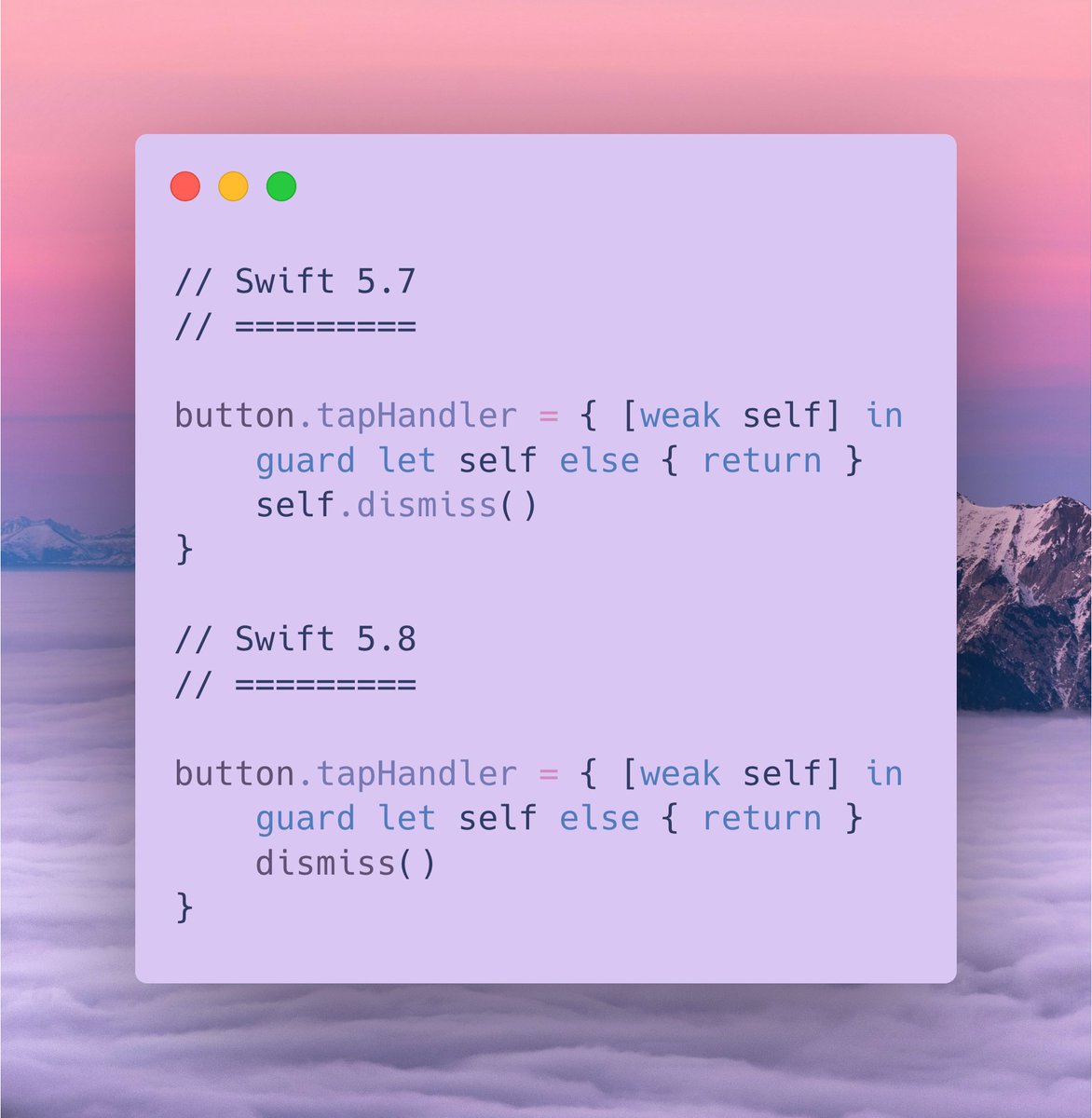 🪄 Starting with Swift 5.8, self is now implicit after unwrapping it