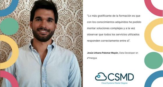 csmd_UPO's tweet photo. Para que un proyecto de #TransformaciónDigital tenga éxito, ha de contar con #CloudArchitects capaces de crear soluciones escalables y seguras.
Jesús Urbano, #DataDeveloper y antiguo alumno del #CSMD, nos cuenta su experiencia. ¡Tú también puedes! ⬇️ https://t.co/l1tF5CLysc https://t.co/4VhNCAW6vB
