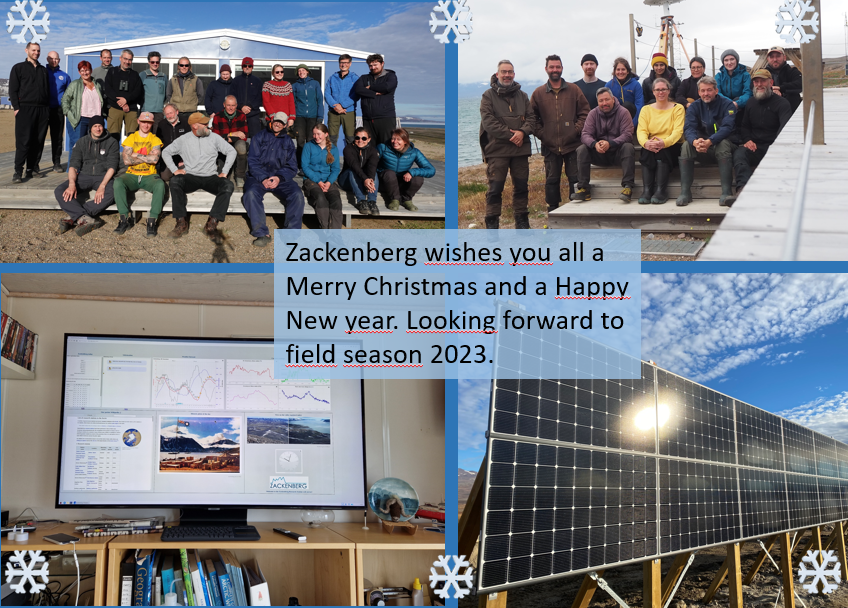 ZERO74N's tweet photo. Greetings from #Zackenberg. We look forward to continuing the #green #transition at the station and the development of the Zackenberg wifi and info screen etc. in 2023. #Arctic #Monitoring #Daneborg https://t.co/SMHEqSRAIX
