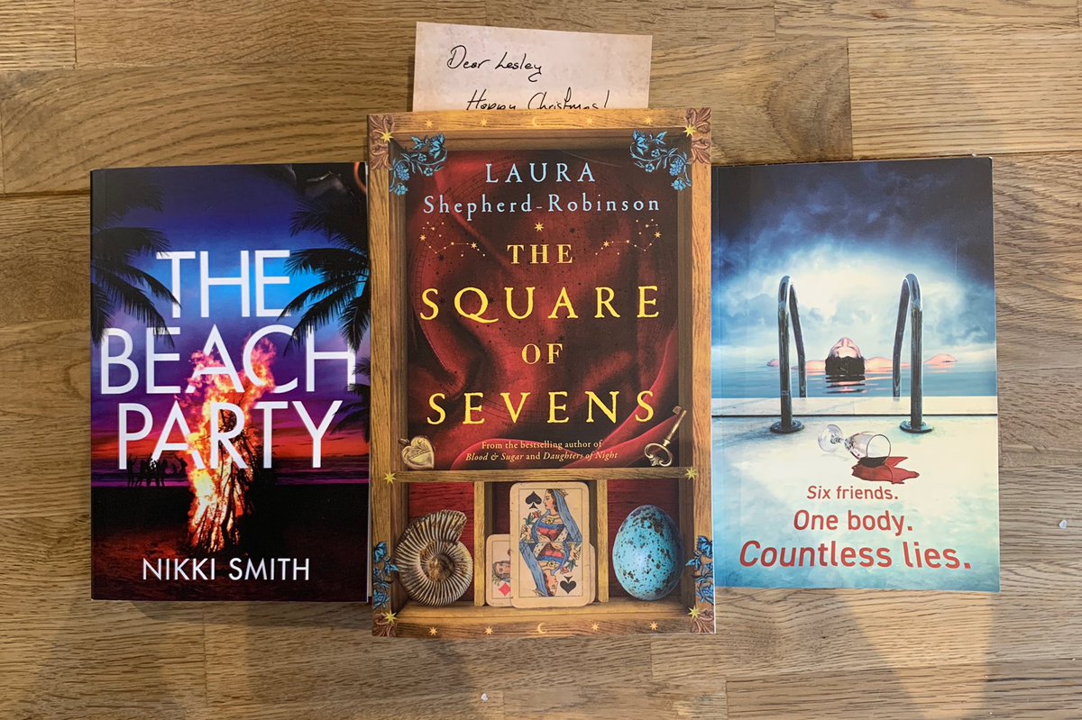 Some wonderful reads lined up for January. 

Thanks to @Mrssmithmunday, @LauraSRobinson and @AAChaudhuri for these beauties!

#TheBeachParty, #TheSquareOfSevens and #TheFinalParty.