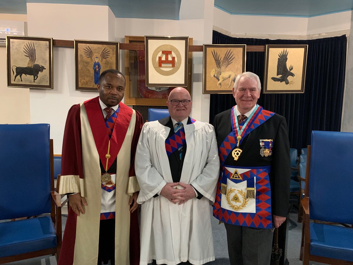 Trinity Chapter 254. Superb exaltation for Steph Bailey, conducted expertly by MEZ Obi Ugwu. Well done to the whole Trinity team.
⁦<a href="/WarksRoyalArch/">Warks Royal Arch</a>⁩ ⁦<a href="/WarksFreemasons/">Warwickshire Freemasons</a>⁩