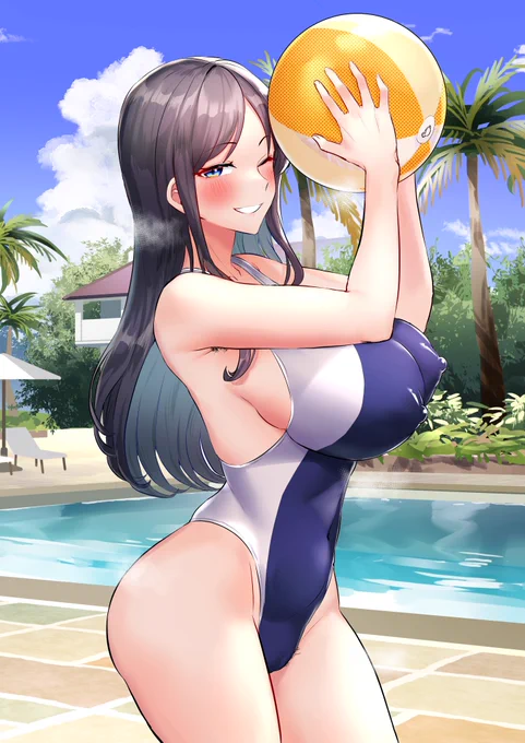 #くそ寒いので水着絵を貼る 