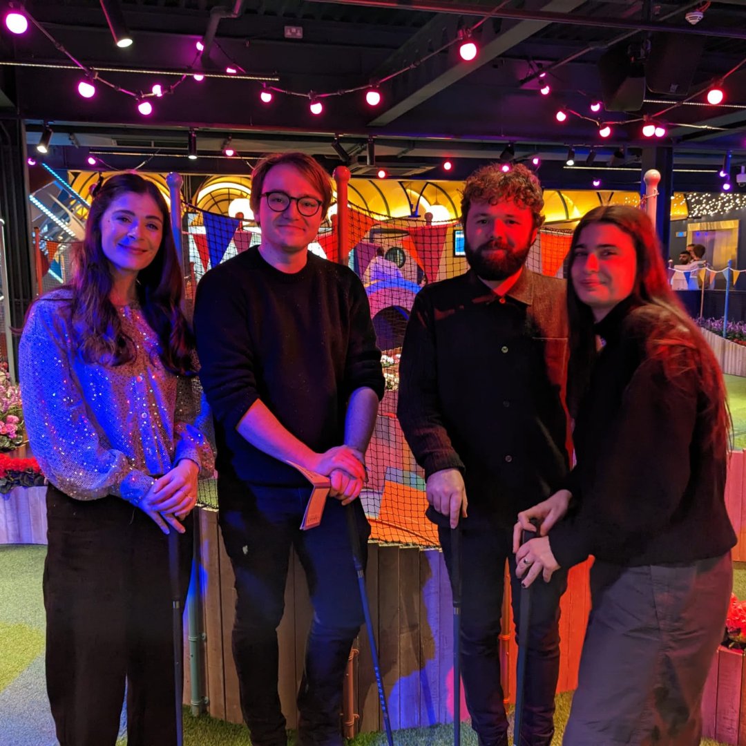 ThisDefinition's tweet photo. 'Tis the season for Christmas parties! 🎄

This time last week, our team took a well-earned break for a day of ice skating, mini golf and Christmas lunching!

We want to say a big thank you to our team for all their hard work this year! 🤩 https://t.co/exORRIJWoY