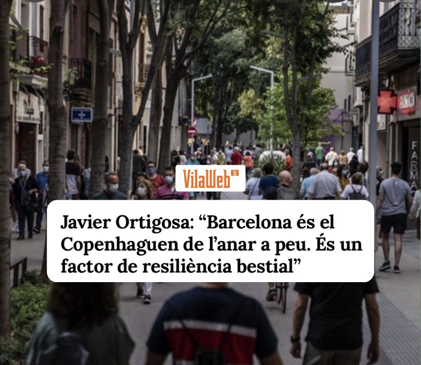 Janet Sanz 🍉 (@janetsanz) on Twitter photo “Ens hem imaginat una xarxa d’avingudes, de carrers i d’eixos verds a escala metropolitana”
Molt interessants les idees de <a href="/javiortig/">Javier Ortigosa</a> sobre acabar amb les autopistes urbanes que fan de barrera a Barcelona i l’àrea metropolitana
vilaweb.cat/podcast/santa-… “Ens hem imaginat una xarxa d’avingudes, de carrers i d’eixos verds a escala metropolitana”
Molt interessants les idees de <a href="/javiortig/">Javier Ortigosa</a> sobre acabar amb les autopistes urbanes que fan de barrera a Barcelona i l’àrea metropolitana
vilaweb.cat/podcast/santa-…