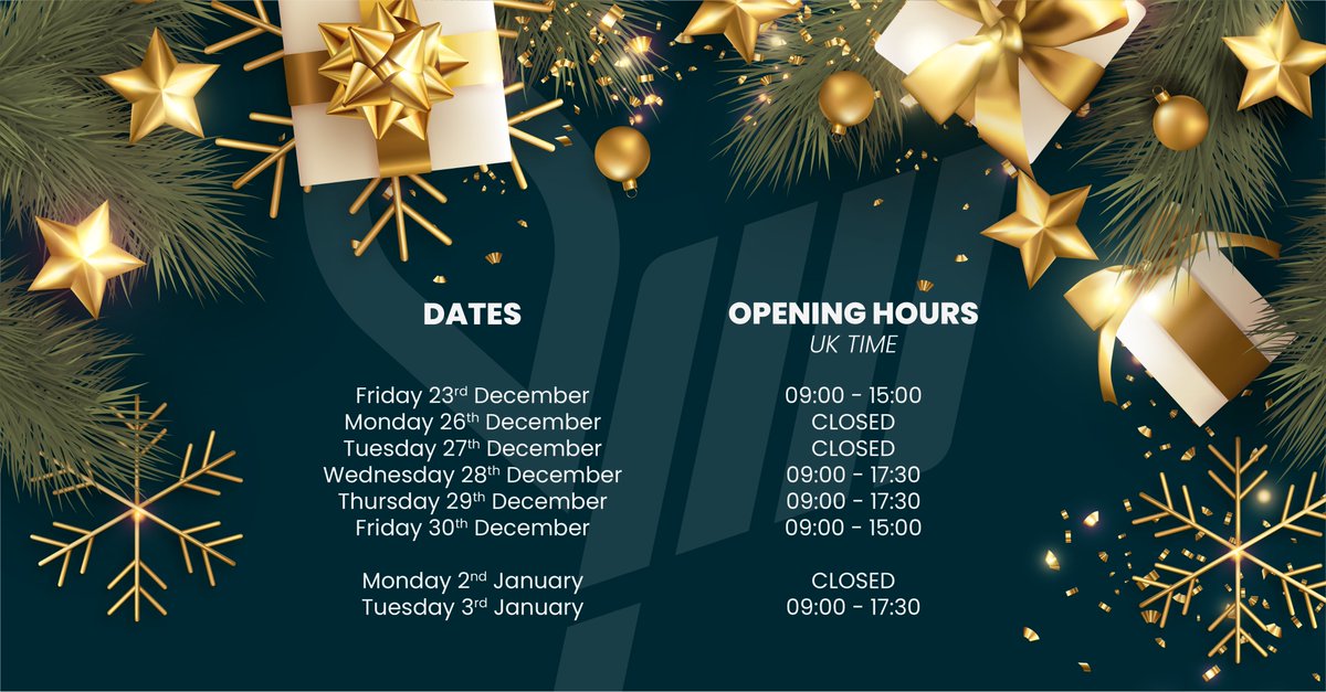 primetics's tweet photo. The teams at Primetics and Primetics Seed Solutions would like to wish all of our customers a Merry Christmas and a pleasant Christmas break. Our offices are open over Christmas, and if you need to contact us at any point, please note the following opening hours (GMT)! https://t.co/meAXKfKdO4