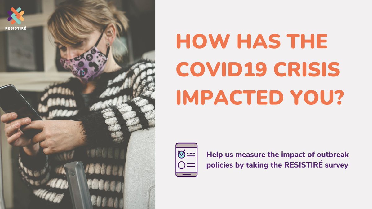 How has #COVID19 impacted working conditions and personal safety?
Anonymously share your experience in <a href="/Resistire_EU/">RESISTIRÉ 🇪🇺 Gendered inequalities due to Covid</a>'s survey, now with new modules on these topics.
Better understanding existing issues is crucial to improve our responses to future crises👇
resistire-project.eu/resistire-mobi…