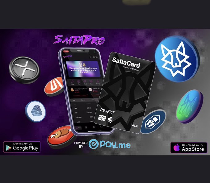 DevlawRezz's tweet photo. Download #SaitaPro - An amazing good looking #Crypto #DeFi wallet to store and buy your #cryptocurrencies with a debit or credit card! Very easy! 
📱💳
#Saitama #SaitaSwap #SaitaCard #Crypto https://t.co/GNgnM4UxYO