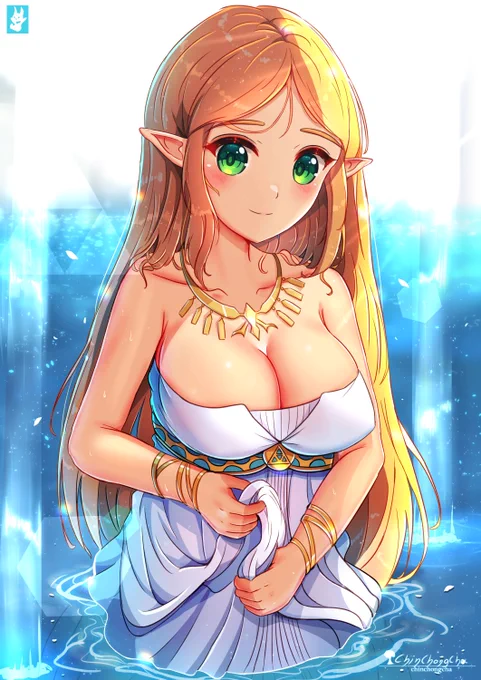 Zelda White dressゼルダ#ゼルダの伝説 #Zelda #botw 
