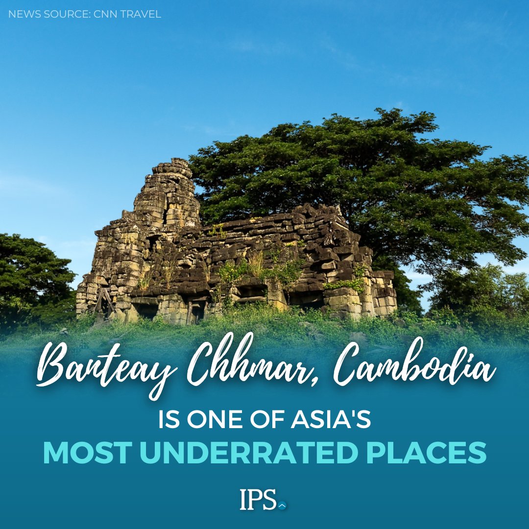 CNN Travel has round up the 𝐌𝐨𝐬𝐭 𝐔𝐧𝐝𝐞𝐫𝐫𝐚𝐭𝐞𝐝 𝐏𝐥𝐚𝐜𝐞𝐬 𝐢𝐧 𝐀𝐬𝐢𝐚, and Banteay Chhmar has made it to the list!

Check out the full list: bit.ly/3HUFYnm

#templesofcambodia #visitasia #underrateddestination #traveltocambodia #cnntravel