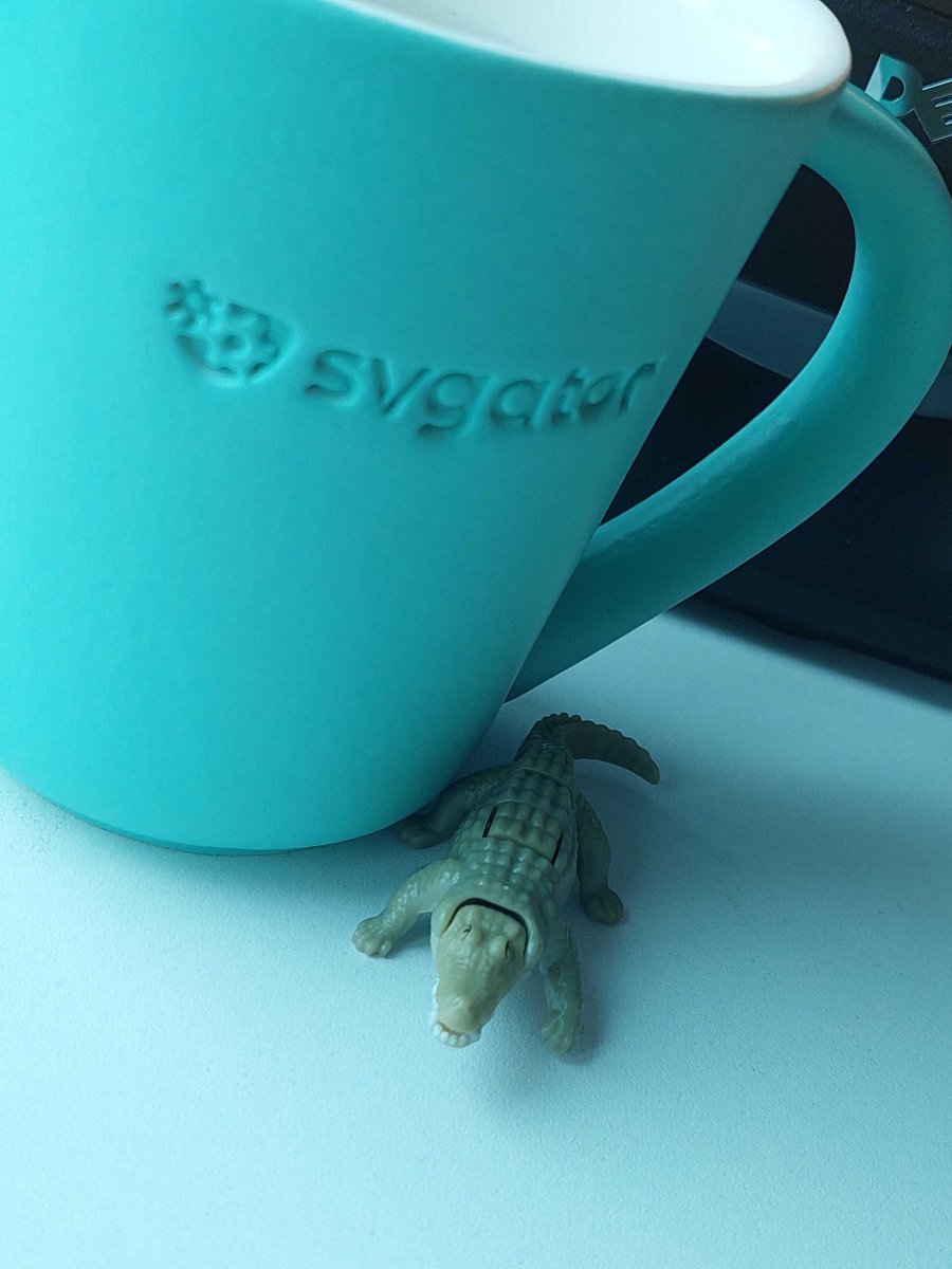 SVGatorApp's tweet image. 🐊 everyone deserves a desk pet for emotional support 🥹 

#SVGatorApp