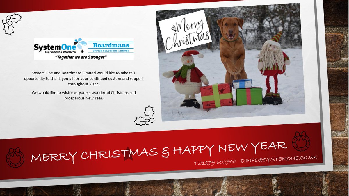 A very Merry Christmas from all <a href="/systemone_ltd/">SystemOneLtd</a> 🎄🎁
#christmas