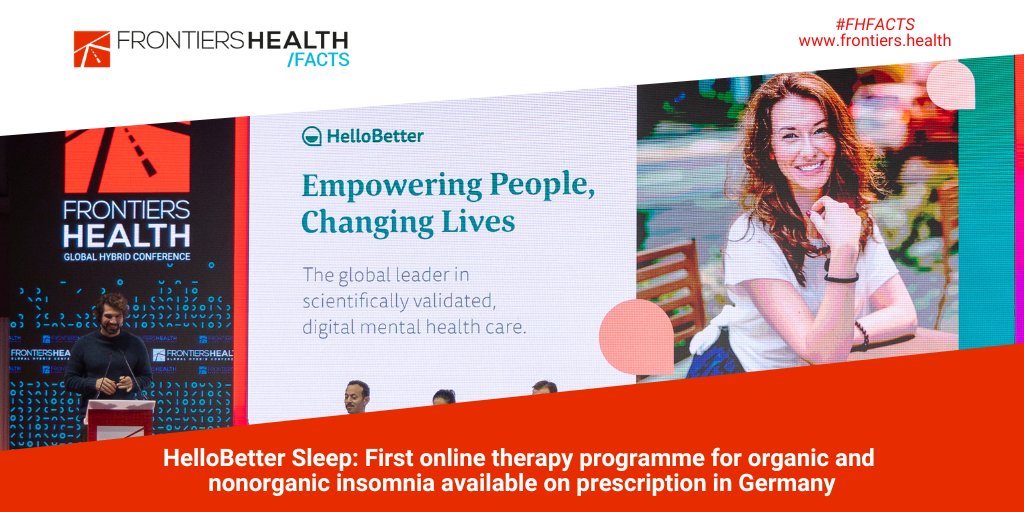 💡<a href="/HelloBetter_de/">HelloBetter</a> Sleep: First online therapy programme for organic and nonorganic insomnia available on prescription in Germany hellobetter.de/en/press/press…. Replay CEO <a href="/HannesKlopper/">Hannes Klöpper</a>'s pitch at #Fh22 2022.frontiers.health/agenda/session…