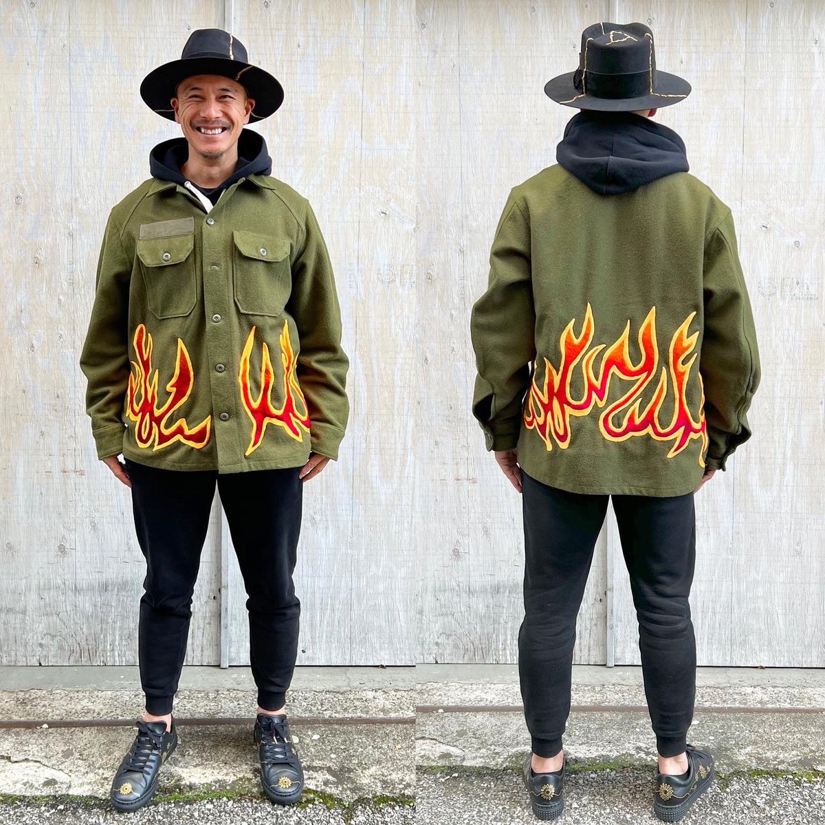 SHISHUMANIA1's tweet photo. ファイヤーパターン横振り刺繍ジャケット爆完。
来年の4月、神戸刺繍ライブ決まりました🔥 岳登さんよろしくお願いします!
#横振り刺繍 #横振りミシン #ハンドメイド #ミシン刺繍 #刺繍ミシン #伝統工芸 #ファイヤーパターン #刺繍マニア #マニア #刺繍麻似合 #shishumania #firepattern https://t.co/t7iaMobQgz