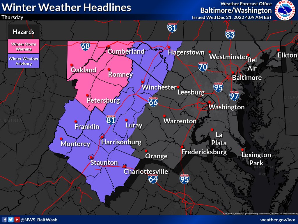 Doug Kammerer on Twitter "RT NWS_BaltWash A Winter Storm Warning has
