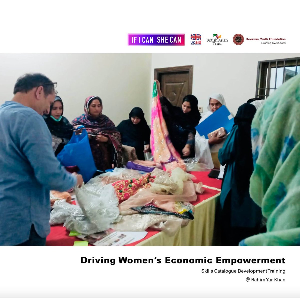 kaarvancrafts's tweet photo. Women are getting ready to showcase their skills and talent to the industry by building a portfolio of their work. 
#DWEE Program #FCDO @britishasiantst are unlocking the potential of women in low-income communities!
#IfICanSheCan #WomenEmpowerment #TheBritishAsianTrust https://t.co/948M925iBN
