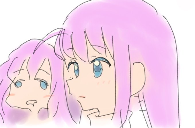指で描いたぼっちちゃん #ぼざろ 