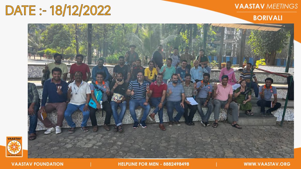 Weekly meetings organized at Borivali Mulund and Navi Mumbai dated 18/12/2022 by Vaastav Foundation #Mumbai for helping the victims of false cases