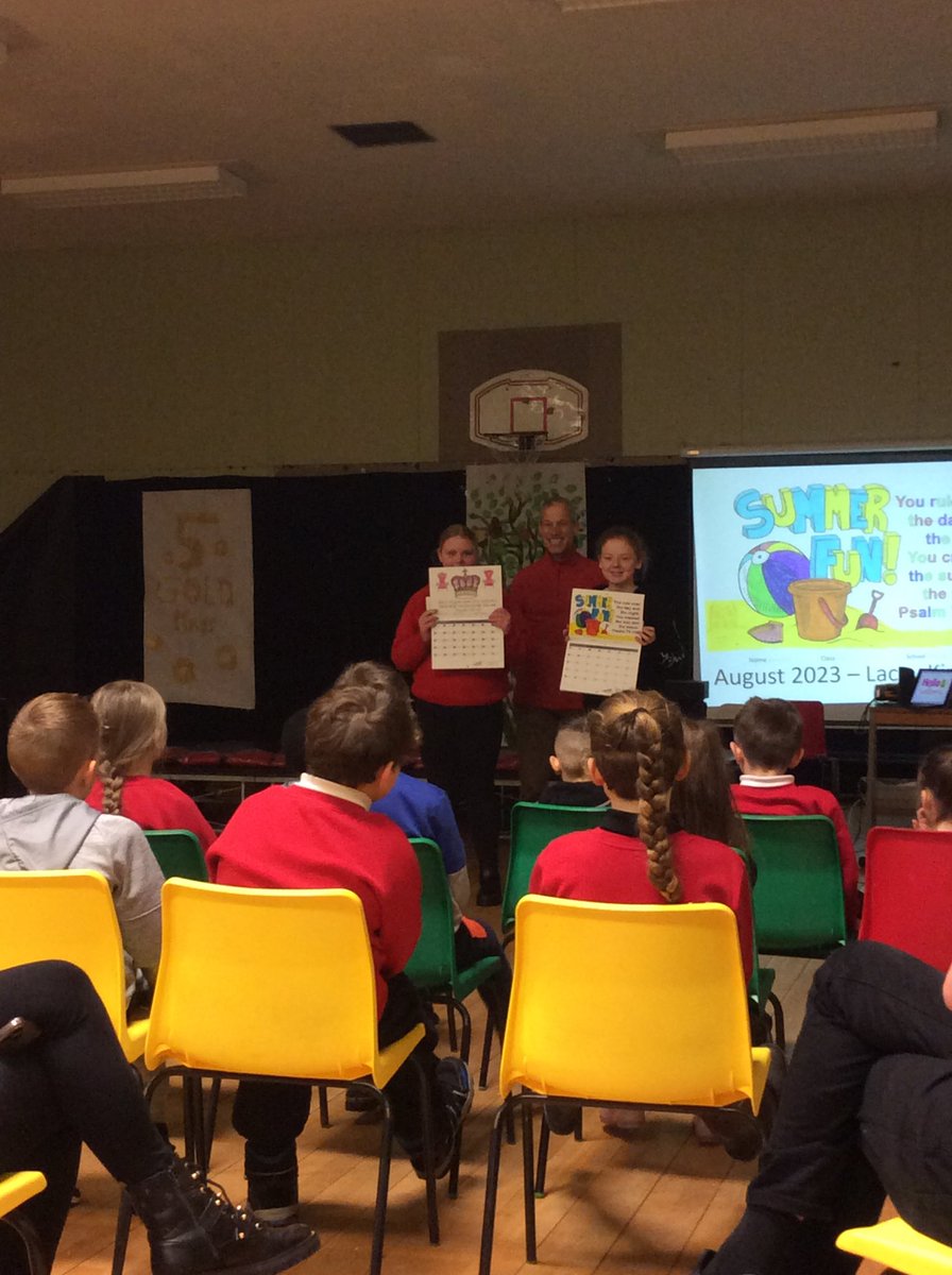 Well done to Ella and Lacey from P7/6 for winning the calendar competition. You did a great job and your designs looked amazing! Thank you <a href="/coxapaua/">Paul Coxall</a> for the gift vouchers. <a href="/BrambleBraeSch/">Bramble Brae School</a>