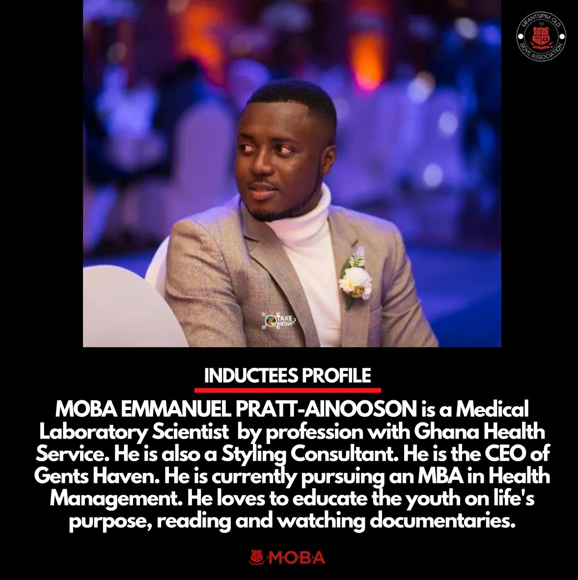 mobafraternity's tweet photo. MOBA INDUCTEES 🔴⚫️

#MOBAINAUG #MOBA2013 #MOBA2G13 #MadeInMfantsipim #MOBANational #MOBASECUpdates #DwenHweKan #Botaepa  
#MfantsipimSchool #Mfantsipim #Kwabotwe https://t.co/G2uNmpbbkX