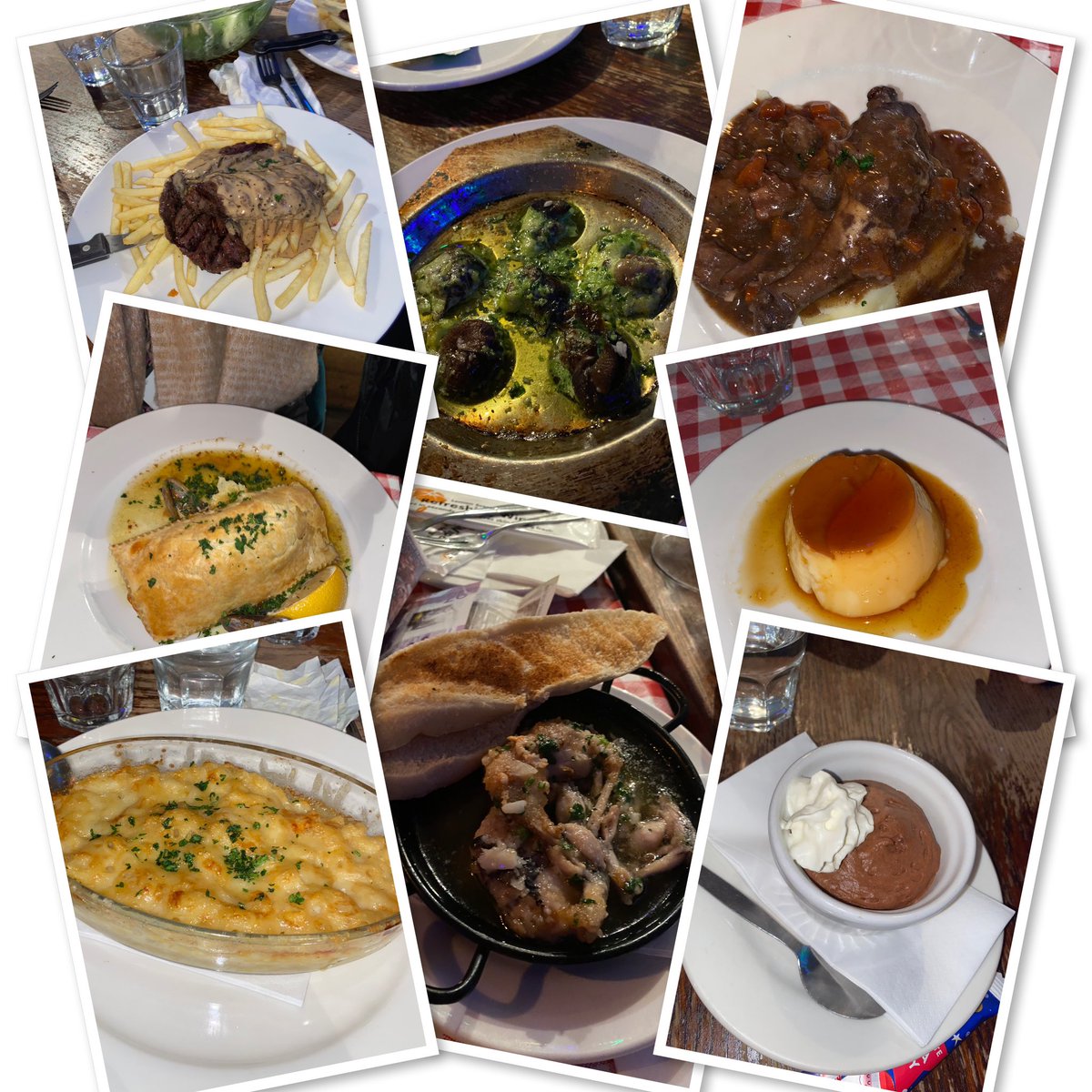 ICHSLangs's tweet photo. Our senior French class enjoyed le déjeuner at Chez Jules restaurant yesterday. We all tried something new and Mrs Moore even joined some of the pupils trying snails and frogs legs for the first time! https://t.co/NDCsrk83z6