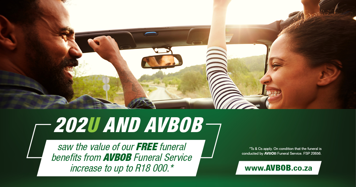 AVBOBSA's tweet photo. In 2022, AVBOB Funeral Service provided the AVBOB family with FREE funeral benefits* and discounted services to the value of R483,4 million.
*Ts & Cs apply. On condition that the funeral
is conducted by AVBOB Funeral Service. FSP 20656.
#AVBOBFunerals #AVBOBCashback #AVBOBFamily https://t.co/UJKZTYWWmw