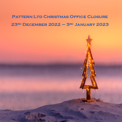 PatternUK's tweet photo. A reminder that our office will be closed from 23rd December and reopens on 3rd January. 
Huge thanks to everyone who has helped make 2022 a great year and looking forward to an exciting year of shows in 2023. Merry Christmas/Happy Holidays! 🎄 https://t.co/0RCMXGEaWz