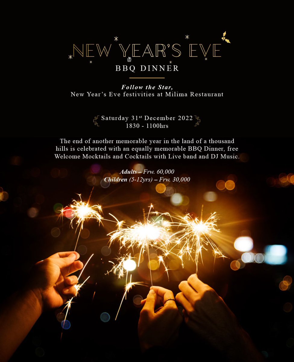 It's that time of year again! Get ready to celebrate the holiday season with us at @serenakigali. We have a lineup of festive events and discounts that are sure to get you in the holiday spirit.