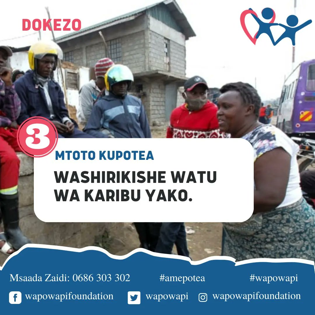 WWF_tanzania's tweet photo. Katika msimu huu ambao watoto wetu wapo katika kipindi cha likizo ya kufunga shule,  tunapaswa sana kuzingatia hatua hizi kama itatokea mtoto wako amepotea.

**Tuwasiliane kwa msaada wa  kumtangaza mtoto aliyepotea.

#missingchild #tanzania #savethechildren #amepotea #wapowapi https://t.co/1KlqV7O5mg
