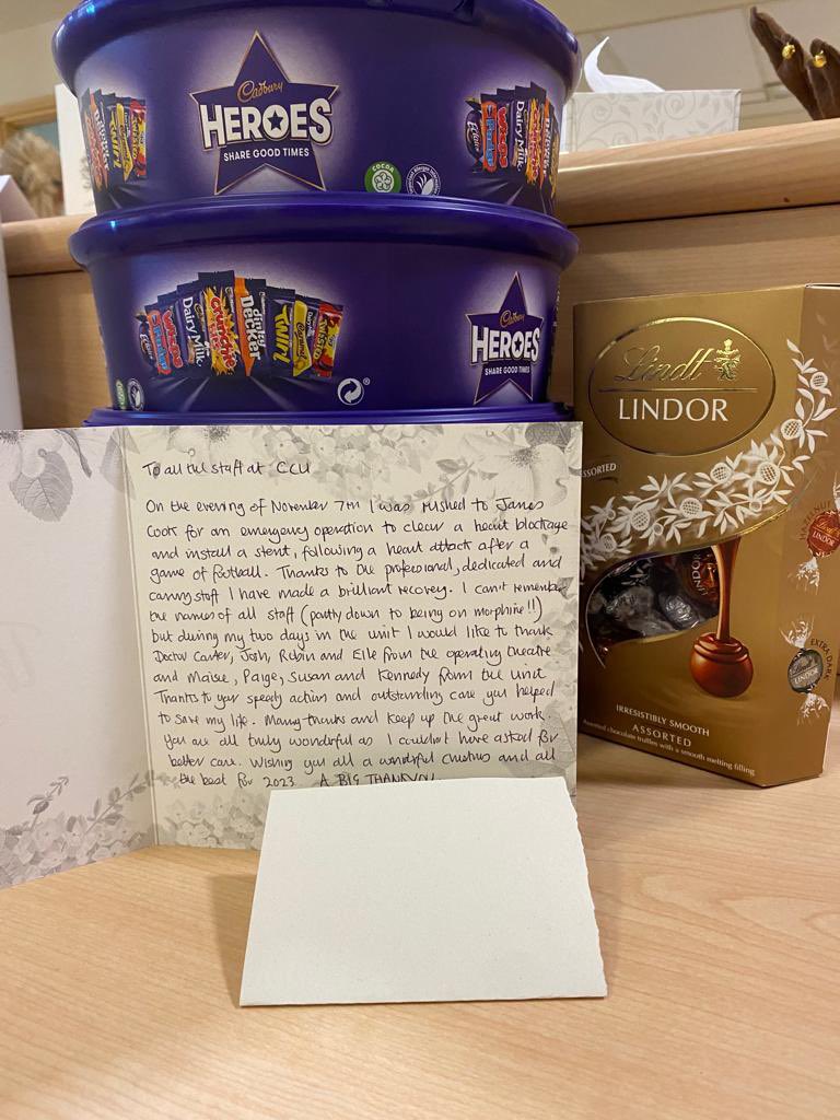 We are so grateful to receive thank you gifts and cards from patients and relatives. Thank you so much ♥️