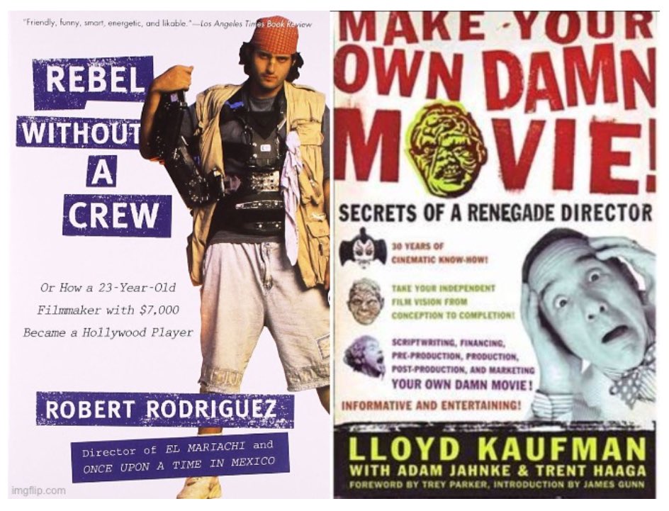 Read these and make a movie <a href="/RobertRodrigue/">Robert  Rodriguez</a> <a href="/lloydkaufman/">Lloyd Kaufman</a> 
#indiefilm #lowbudget #informative