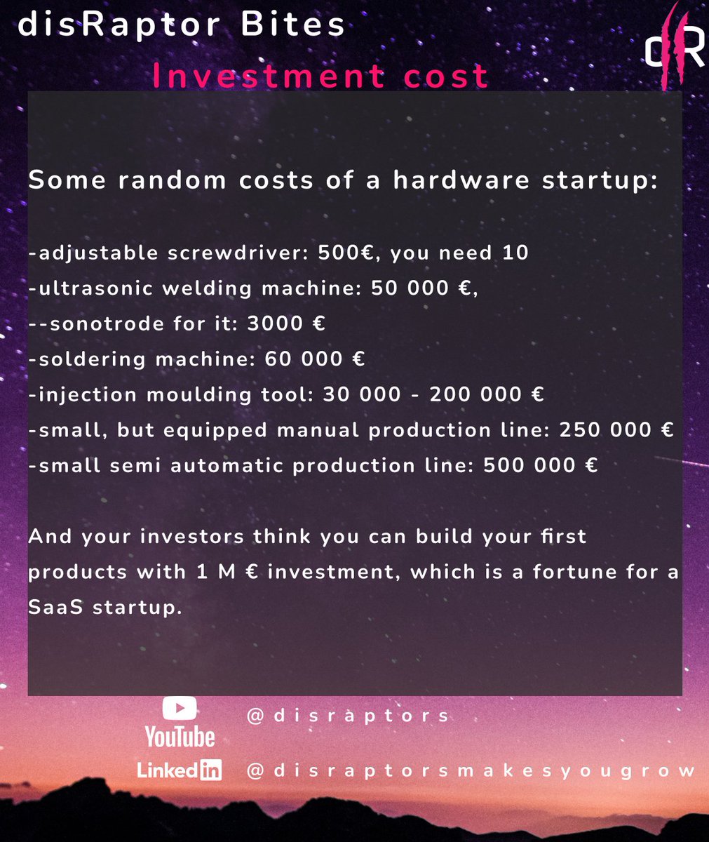 📢 New dR Bites before Christmas📢  

More on this topic in our 📕: Lean Hardware Startup --> a.co/d/1EashHW

#startup #innovation #leanhardwarestartup #leanstartup #manufacturing #production #hardwarestartup #hardware #startups #lean