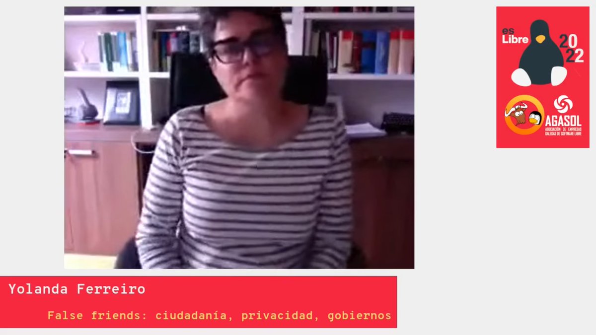 esLibre_'s tweet image. 💡 Recordando #esLibre2022:

📌 @ferreirolegal: &quot;False friends: ciudadanía, privacidad, gobiernos&quot;

🐧📽️: w.wiki/5Yg5

‼️ Abierto envío de propuestas para #esLibre2023 hasta el 15 de enero.

🔗: eslib.re/2023/propuestas