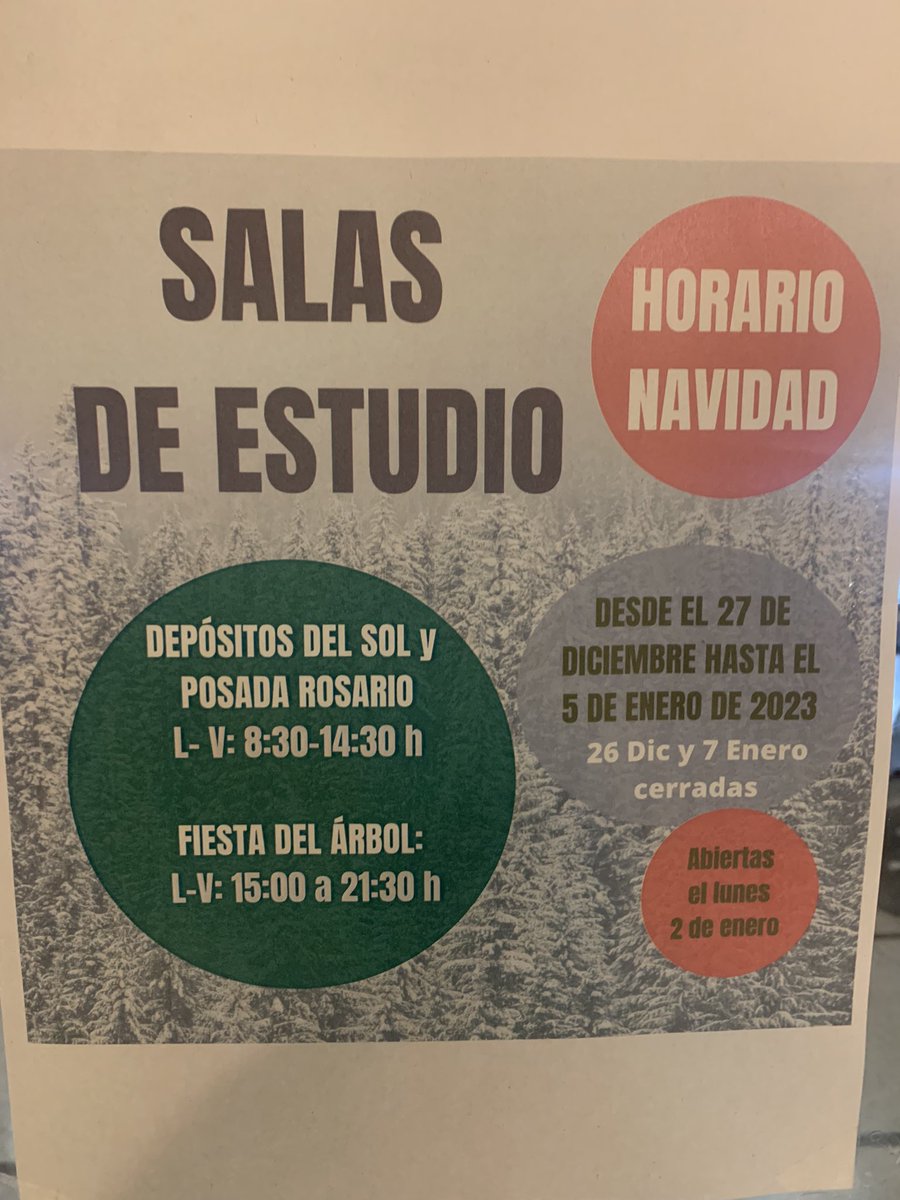 sara_morenop's tweet photo. Este es el horario que @AytoAlbacete ha puesto en las salas de estudio de Albacete. Además de restringir el horario y disminuir los puestos, si quieres estudiar en una biblioteca todo el día te tienes que ir de una punta a otra de la ciudad. Increíble gestión https://t.co/qkzIKWQiaR