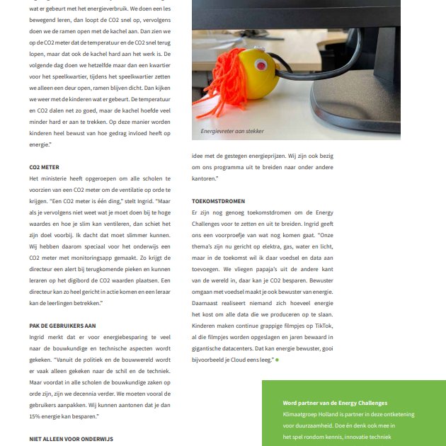 EClandelijk's tweet photo. De nieuwe editie van Aangenaam &amp; Gezond, het magazine van klimaatgroep holland, staat in het teken van de energietransitie en de toekomst van bouwen. Uiteraard kon een interview met Energy Challenges niet ontbreken! Vraag het magazine aan via: 
https://t.co/U6F9EKqHt2 https://t.co/9FvVsncyGM