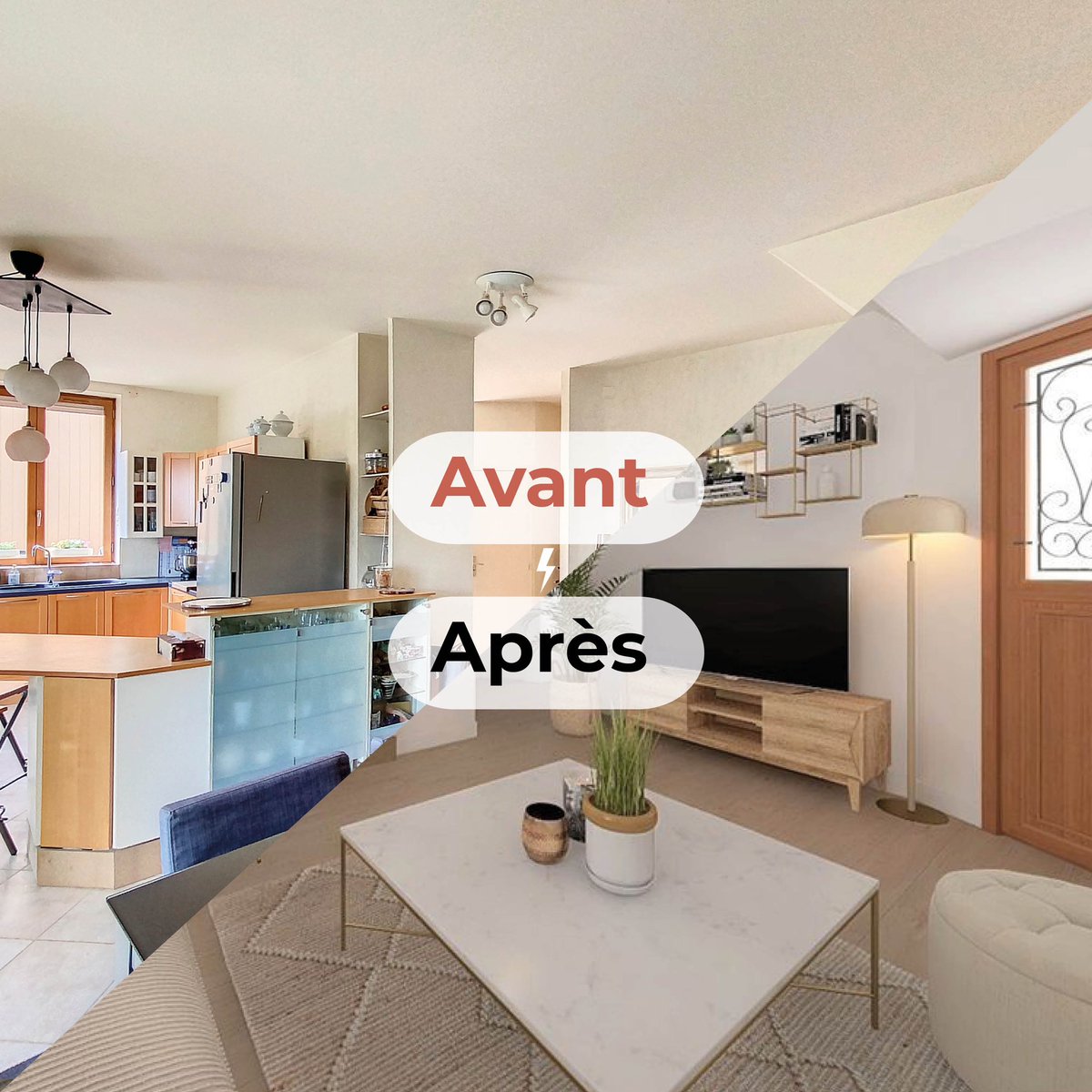 pierreluneimmo's tweet photo. Avant/ Après ✨

Un rapide aperçu de ce que nous pouvons vous proposer grâce à nos outils. 

#homestaging #immobilier #àvendre #lyon #beaujolais #agenceimmobilière https://t.co/lH5A6DTRPR