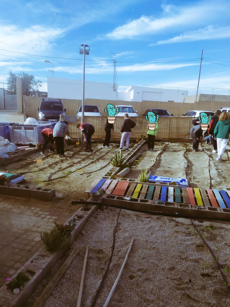 rosamolmos's tweet photo. Día de siembra en nuestro huerto🌻🌵🌱🧑‍🌾
#huertoescolar https://t.co/r2jYSZA6hP