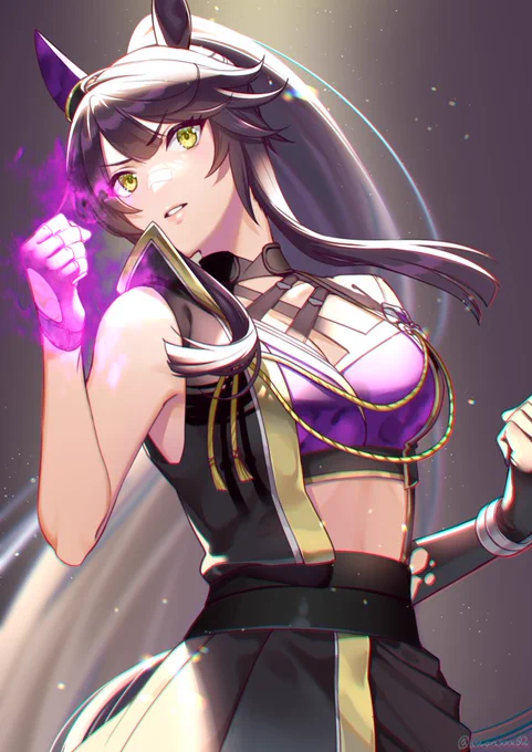 番外編:餓狼 #ウマ娘 #ナリタブライアン #1日1ウマ (だったもの)BLAZE衣装ほんとかっこよくて… 