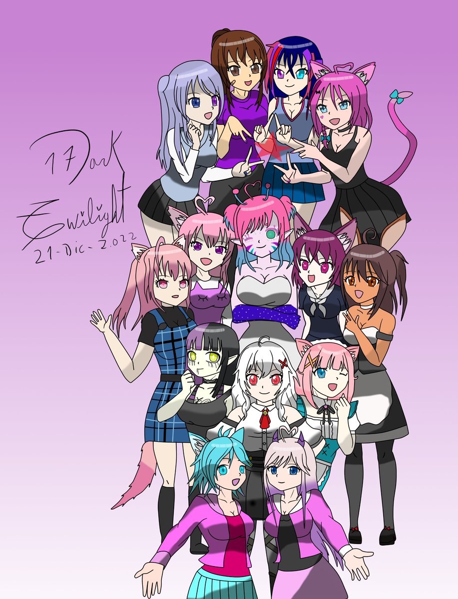 DarkTwilightArt's tweet photo. @Dolly_Fox_ @cafe_miriam @Aleusha_Art @erispheria @HikaMizuVT @TheLadyErii @Saturnnnv @AnimixArt_ https://t.co/IKWqkbguIU